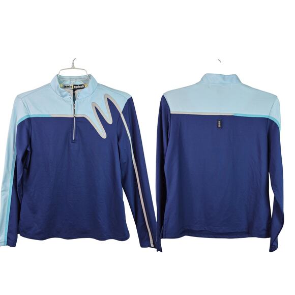 Jamie Sadock Blue Long Sleeve Activewear Shirt Top Small - Picture 1 of 5